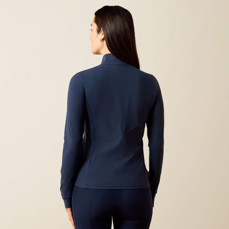 Ariat Ladies SolVeil 1/2 Zip Baselayer Navy Eclipse