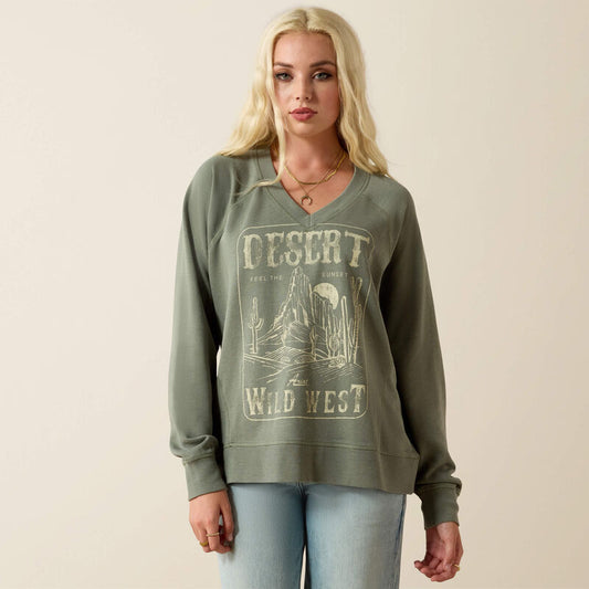 Ariat Ladies Victoria Sweatshirt Sea Spray