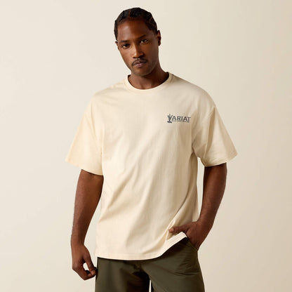 Ariat Mens The Wicked Boxy T Shirt Sandshell