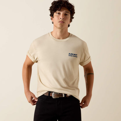Ariat Mens Ariat Proven Stamp Classic Fit T-Shirt Natural