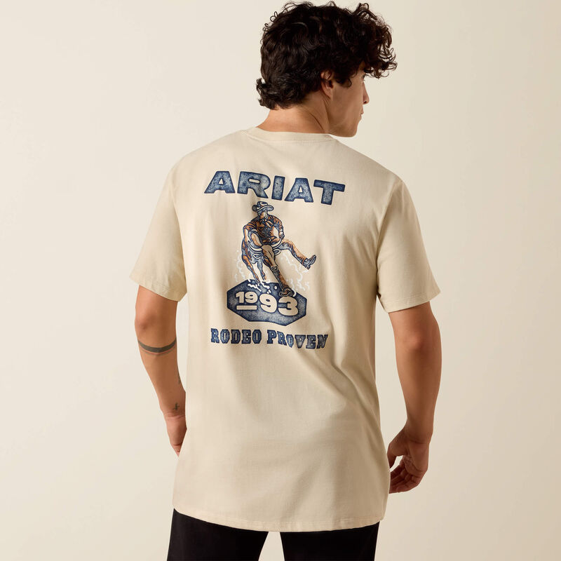 Ariat Mens Ariat Proven Stamp Classic Fit T-Shirt Natural