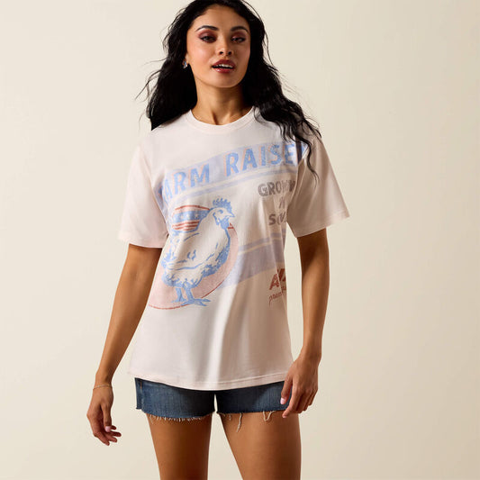 Ariat Ladies Farm Raised T-Shirt Sea Salt
