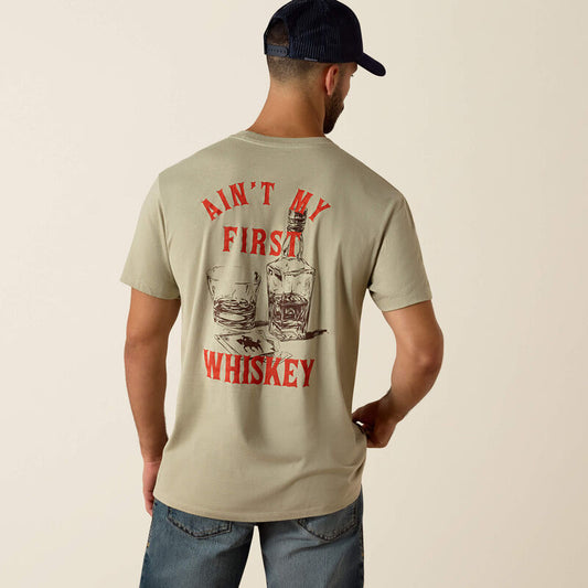 Ariat Mens Ariat Whiskey Uno Classic Fit T-Shirt Elm