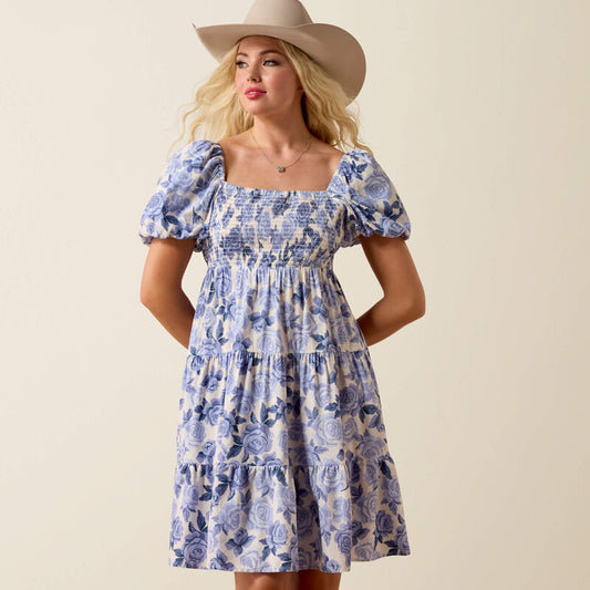 Ariat Ladies Sweetie Dress Roses Are Blue