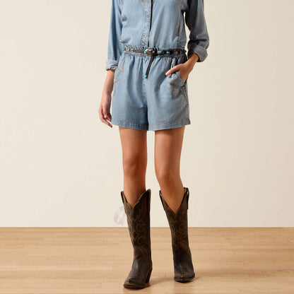 Ariat Ladies Summer Shorts Medium Blue