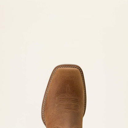 Ariat Mens Sport Cool Venttek Wide Square Toe Cowboy Boot Buff Tan