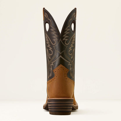 Ariat Mens Heritage Roughstock Square Toe Cowboy Boot Status Brown