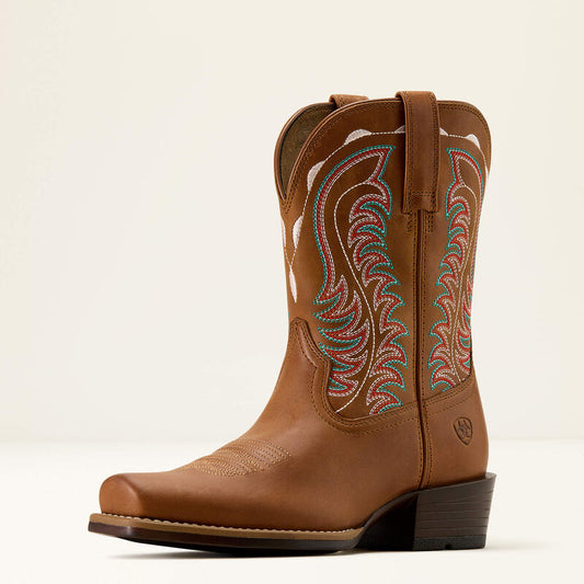 Ariat Ladies Salina Narrow Cutter Toe Western Boot Treasured Tan