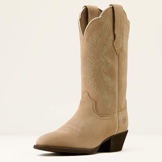 Ariat Ladies Heritage Stretchfit R Toe Western Boot Truly Taupe