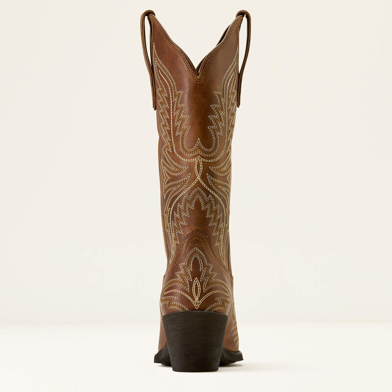 Ariat Ladies Round Up Collins D Toe Western Boot Smoked Wheat