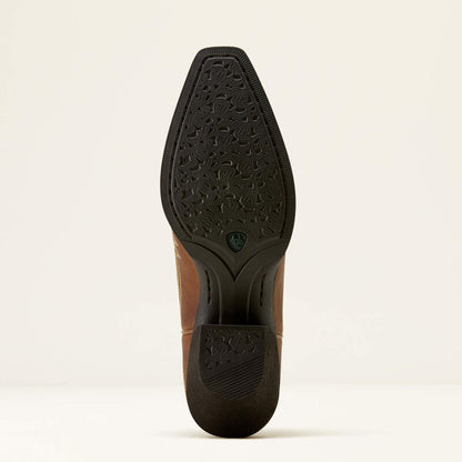 Ariat Ladies Round Up Collins D Toe Western Boot Smoked Wheat