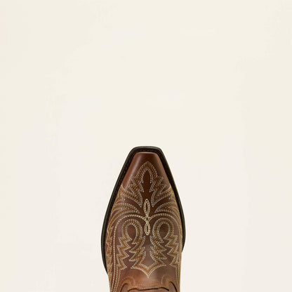Ariat Ladies Round Up Collins D Toe Western Boot Smoked Wheat