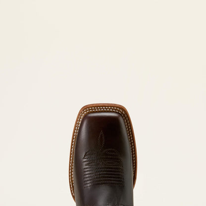 Ariat Ladies County Lane Wide Square Toe Western Boot Chocolate