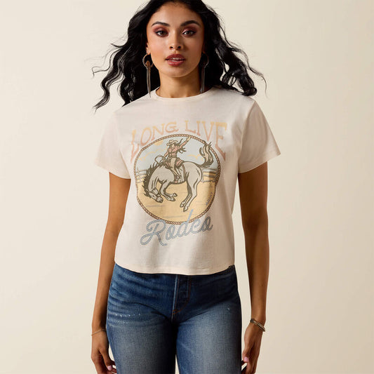 Ariat Ladies Ariat Long Live Rodeo T-Shirt Natural