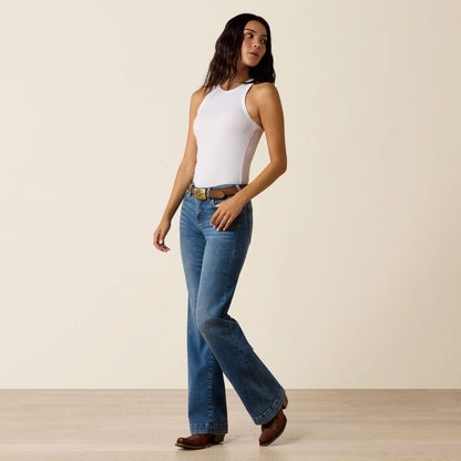 Ariat Ladies Perfect Rise Revel Vilma Ultrastretch Trouser Jeans Sky Valley