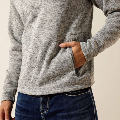 Ariat Mens Caldwell 1/4 Zip Sweater Nulla Heather