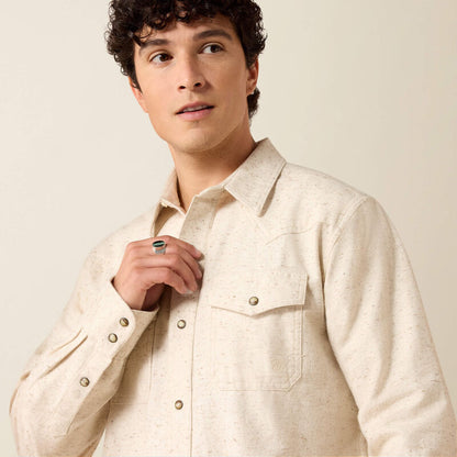 Ariat Mens Retro Hercules Fitted Snap Shirt Peyote