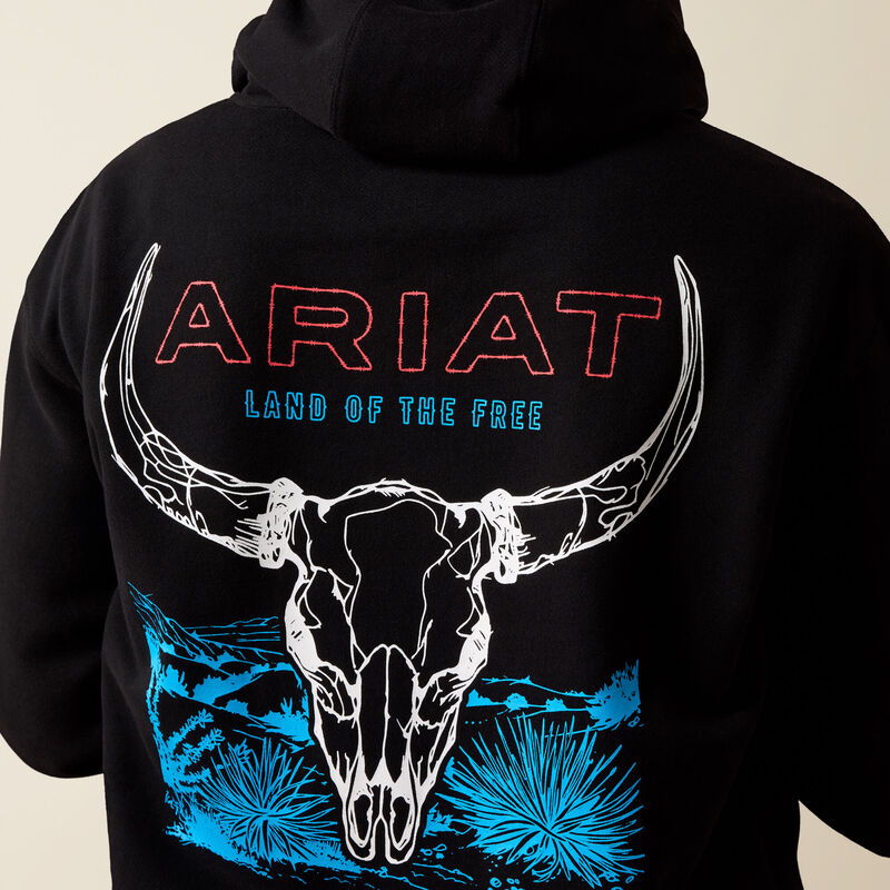 Ariat Mens Bison Bureau Hoodie Black