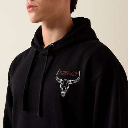 Ariat Mens Bison Bureau Hoodie Black