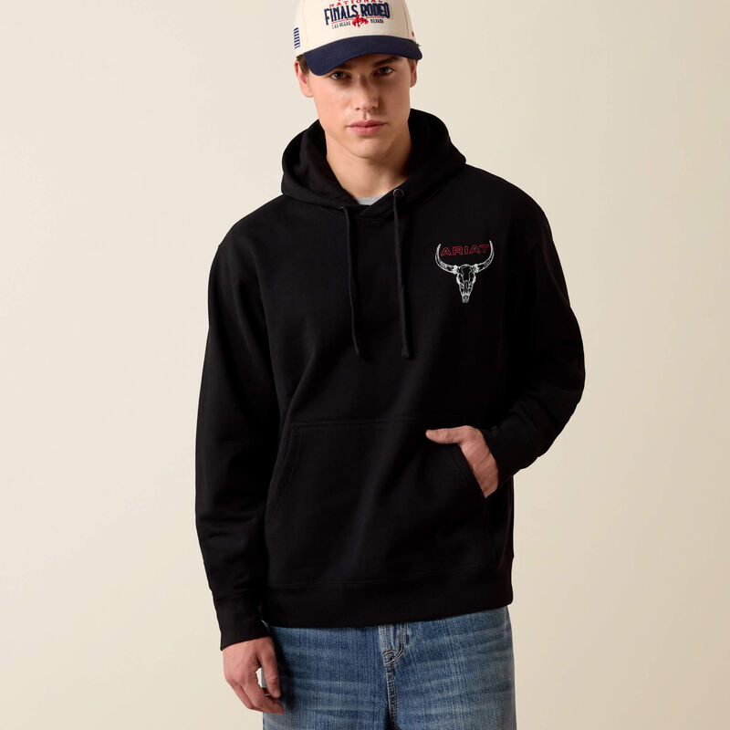 Ariat Mens Bison Bureau Hoodie Black