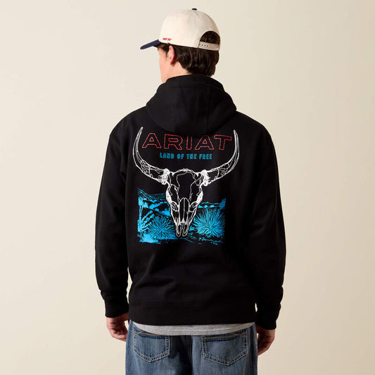 Ariat Mens Bison Bureau Hoodie Black