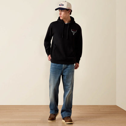 Ariat Mens Bison Bureau Hoodie Black