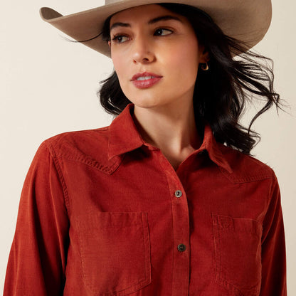 Ariat Ladies Billie Jean Shirt Burnt Henna