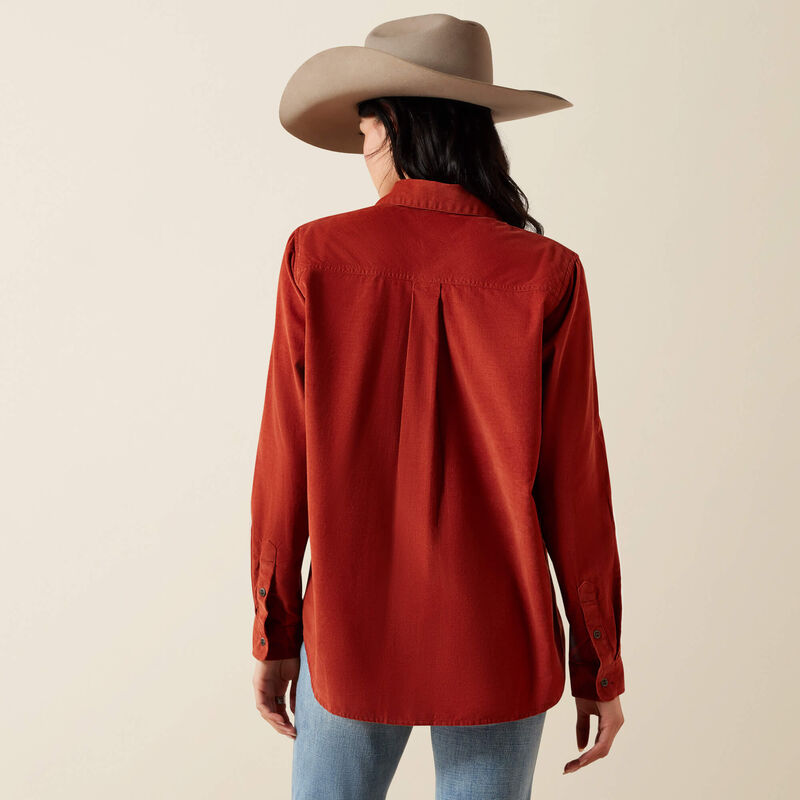 Ariat Ladies Billie Jean Shirt Burnt Henna