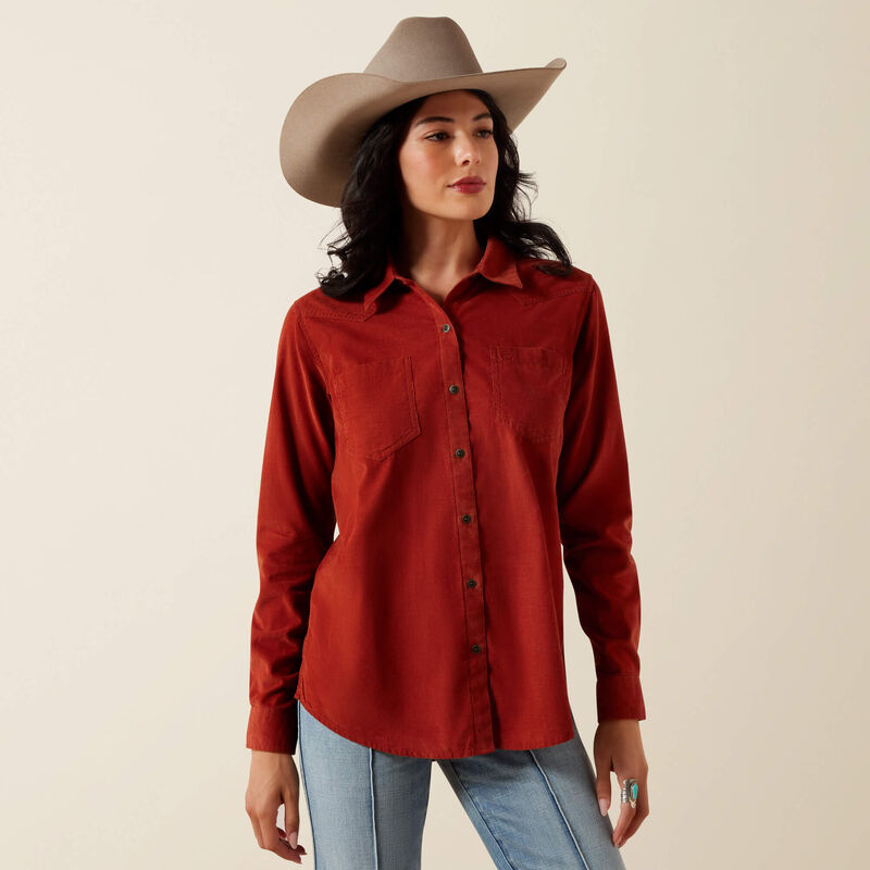 Ariat Ladies Billie Jean Shirt Burnt Henna