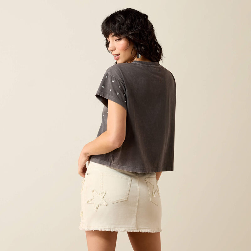 Ariat Ladies Star Studded T-Shirt Carbon Copy