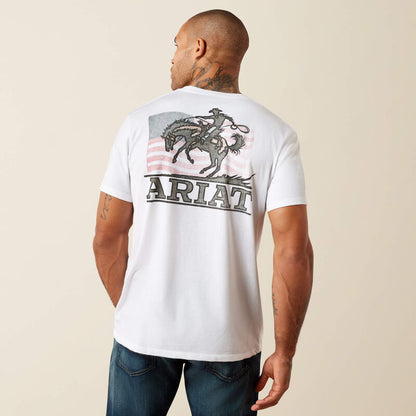 Ariat Mens Ariat Freedom Flow T-Shirt White