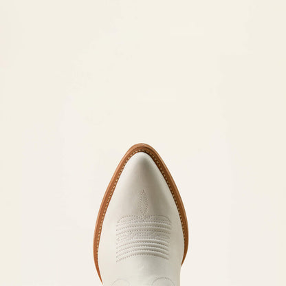 Ariat Ladies Beaux J Toe Western Boot Ivory Pearl/Maroon