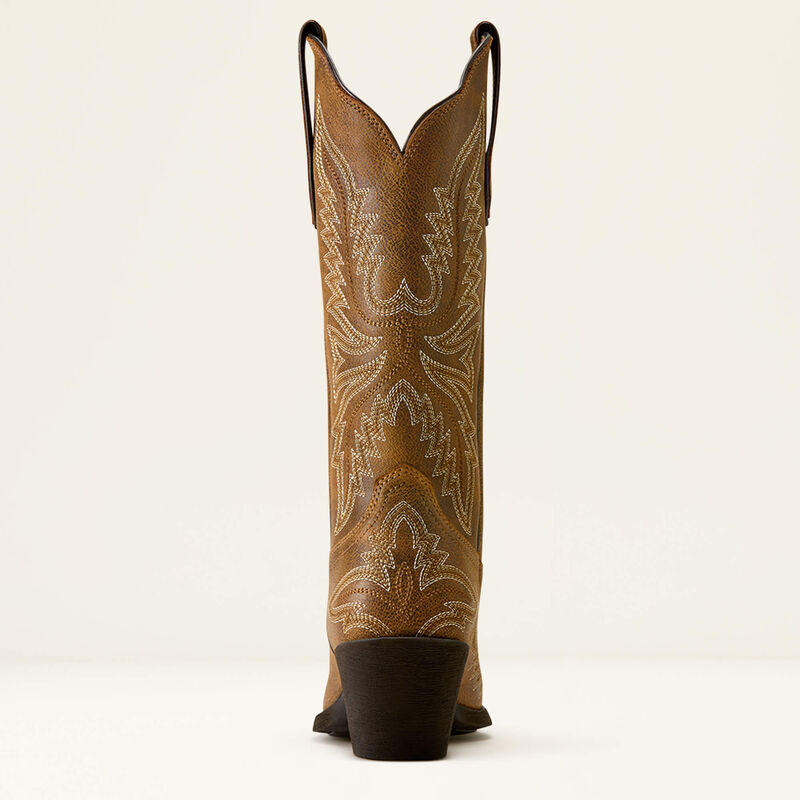 Ariat Ladies Round Up Collins D Toe Western Boot Brown Bomber
