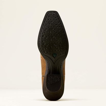 Ariat Ladies Round Up Collins D Toe Western Boot Brown Bomber