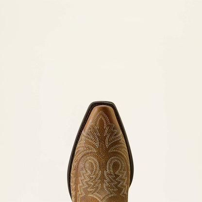 Ariat Ladies Round Up Collins D Toe Western Boot Brown Bomber