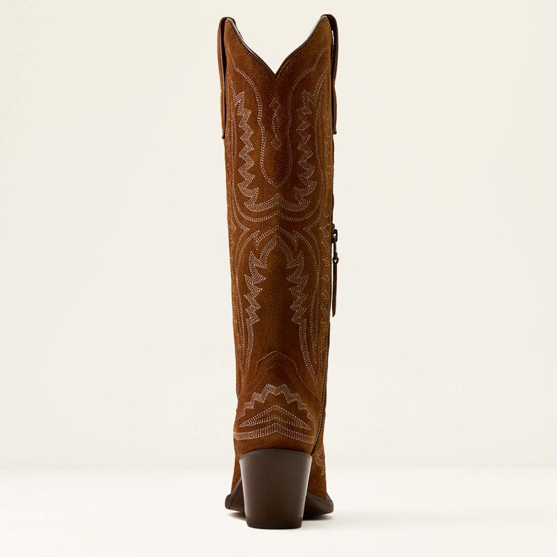 Ariat Ladies Casanova Western Boot Oiled Tan Suede