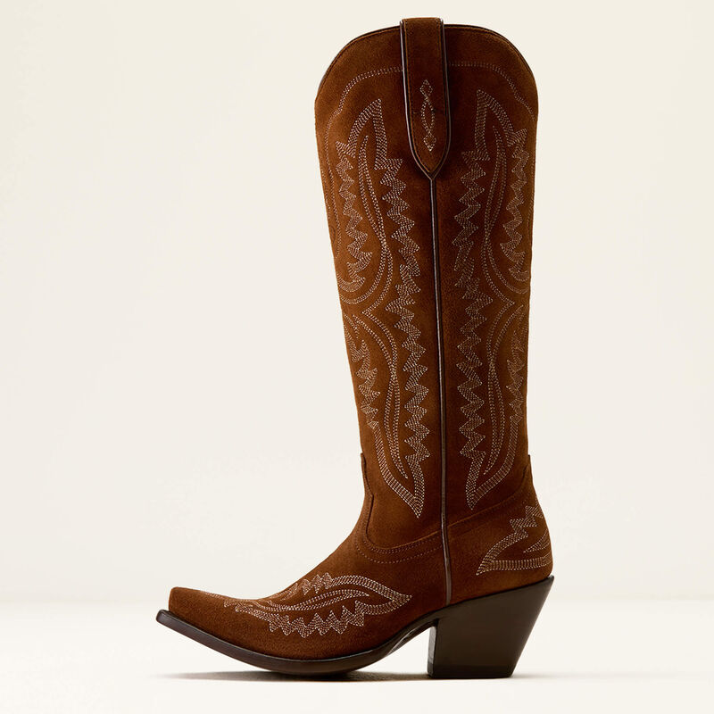 Ariat Ladies Casanova Western Boot Oiled Tan Suede