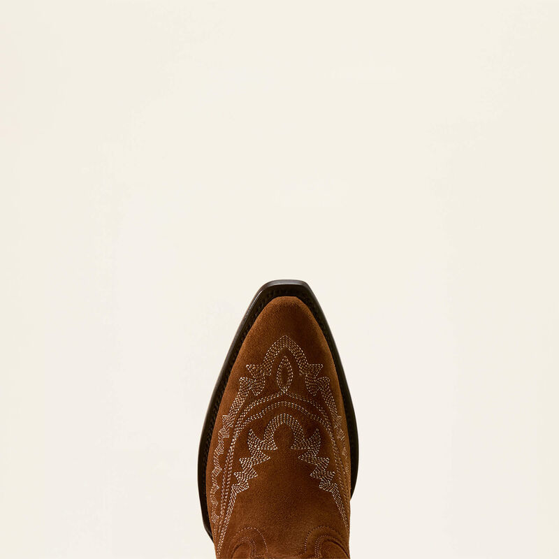 Ariat Ladies Casanova Western Boot Oiled Tan Suede
