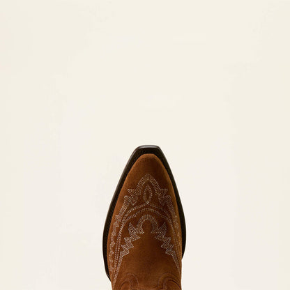 Ariat Ladies Casanova Western Boot Oiled Tan Suede