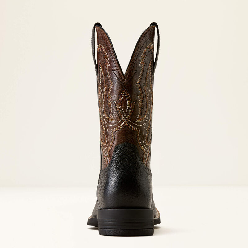 Ariat Mens Steadfast Wide Square Toe Cowboy Boot Void Black