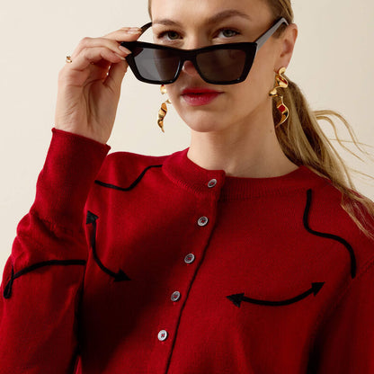 Ariat Dolly Cardigan Savy Red