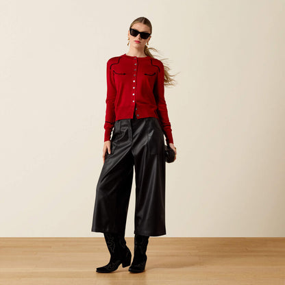 Ariat Dolly Cardigan Savy Red