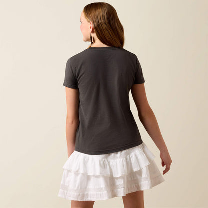 Ariat Kids Desert Steer T-Shirt Charcoal