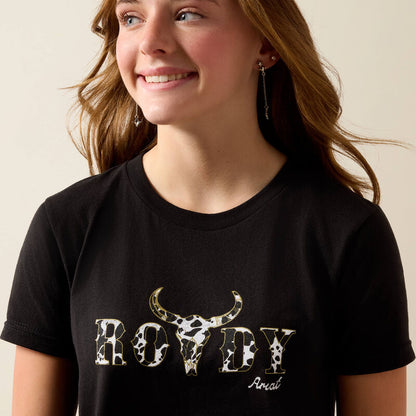 Ariat Kids Rowdy Cow Skull T-Shirt