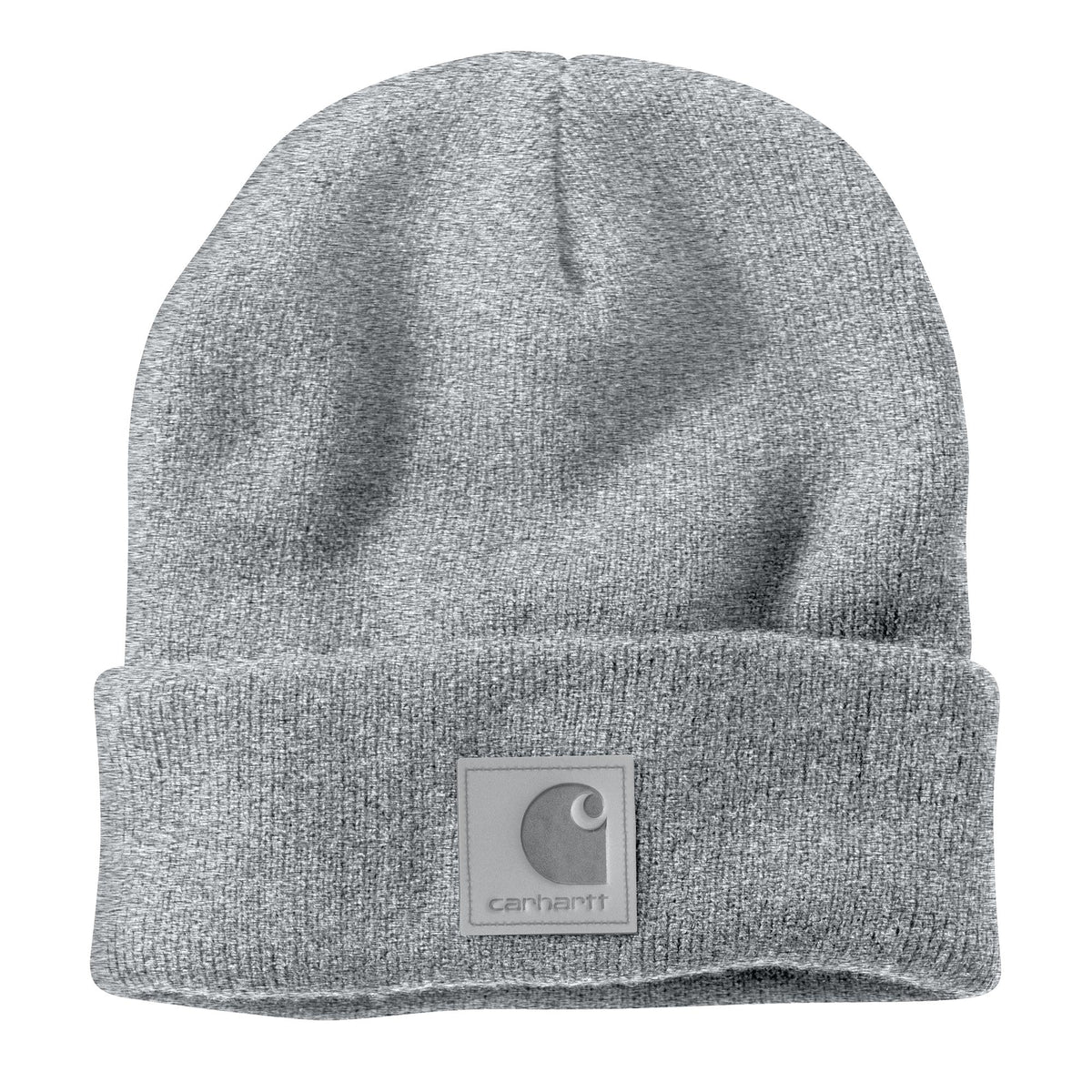 Carhartt Leather Batch Beanie Heather Gray