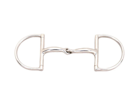 Korsteel Stainless Steel Hunter Dee Ring Snaffle Bit