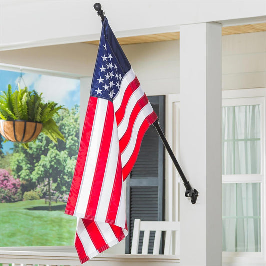 Evergreen American Flag House Applique Flag