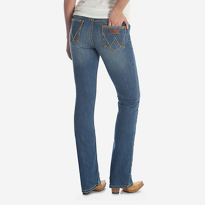 Wrangler Retro Mae Mid Rise Jean KM Wash