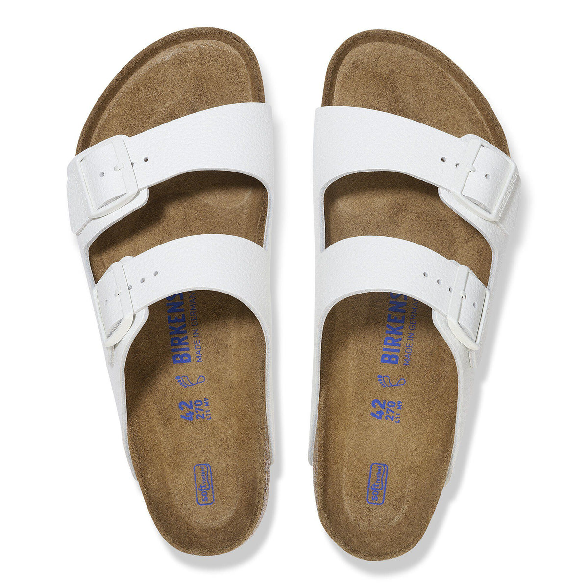 Birkenstock Arizona SFB White Leather N
