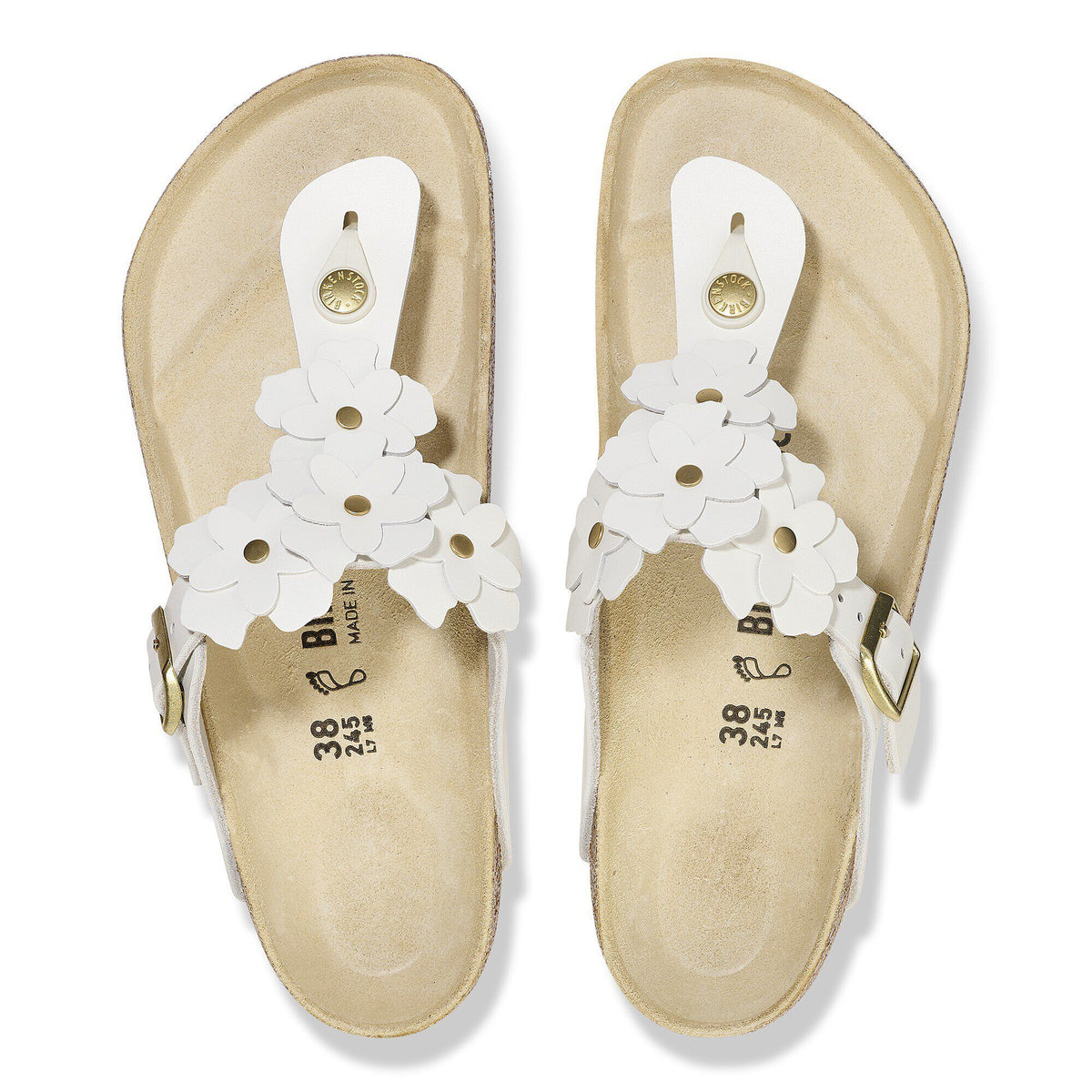 Birkenstock Gizeh Flower White R